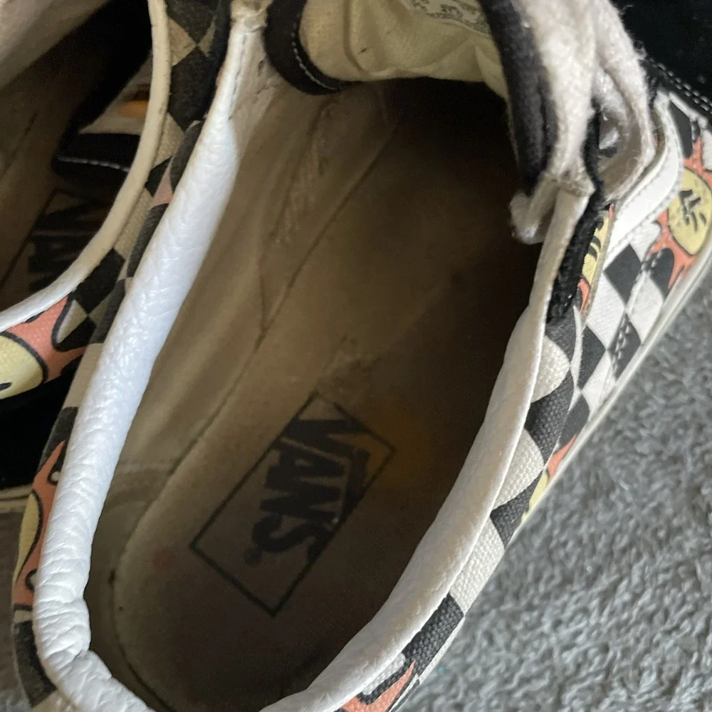 Vans Old Skool X Parks Project 8 1/2 Men's 10 Women's Black White Checks w Sun